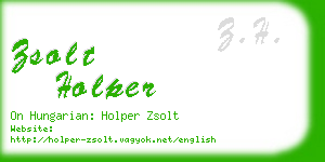 zsolt holper business card